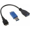 Kábel OTG Samsung Galaxy Note 3 Micro USB 3.0 na USB 3.0 s Micro USB 3.0 ADAPTEROM Kábel OTG Samsung Galaxy Note 3 Micro USB 3.0 na USB 3.0 s Micro USB 3.0 ADAPTEROM