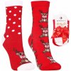 Vianočné ponožky Soby Ponožky DARČEK MORAJ 2-PAK 38-41 Vianočné ponožky Soby Ponožky DARČEK MORAJ 2-PAK 38-41
