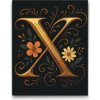 Vymalujsisam.sk Maľovanie podľa čísiel - Písmeno X Veľkosť: 40x50cm, Rám: Na plastovej doske Vymalujsisam.sk Maľovanie podľa čísiel - Písmeno X Veľkosť: 40x50cm, Rám: Na plastovej doske