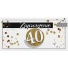 Pozvánka na 40. narodeniny, 17x8,5 cm, 10 ks Pozvánka na 40. narodeniny, 17x8,5 cm, 10 ks