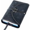 Obal na knihu se sponou s nýty Černý semiš Obal na knihu se sponou s nýty Černý semiš