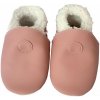 Hopi Hop kožené capáčky zimné ružové
