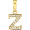 Silvego Zlatý prívesok písmeno Z zo žltého zlata s Brilliance Zirconia FNN22195Z Silvego Zlatý prívesok písmeno Z zo žltého zlata s Brilliance Zirconia FNN22195Z