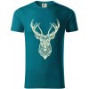 Jeleň kresba - Tričko z organickej bavlny - M ( Petrolejová ) Jeleň kresba - Tričko z organickej bavlny - M ( Petrolejová )