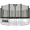 Aga SPORT PRO Trampolína 518 cm Čierna + ochranná sieť + rebrík + vrecko Aga SPORT PRO Trampolína 518 cm Čierna + ochranná sieť + rebrík + vrecko