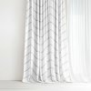 Goldea bavlnený záves - sivý cikcak na bielom 280x150 cm Goldea bavlnený záves - sivý cikcak na bielom 280x150 cm
