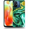 Picasee silikónový prehľadný obal pre Xiaomi Redmi 12C - Green Gold Picasee silikónový prehľadný obal pre Xiaomi Redmi 12C - Green Gold