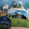 DETEXPOL Svietiace obliečky Traktor na lúke Bavlna, 140/200, 70/80 cm DETEXPOL Svietiace obliečky Traktor na lúke Bavlna, 140/200, 70/80 cm