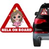 Samolepka na auto trojuholník dievčatko Nela Samolepka na auto trojuholník dievčatko Nela