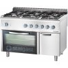 STALGAST Sporák plynový 6 horákov (3,5+3x5+2x7) s elektrickou rúrou, G20 800x700x850 mm | STALGAST, Linia 700 STALGAST Sporák plynový 6 horákov (3,5+3x5+2x7) s elektrickou rúrou, G20 800x700x850 mm | STALGAST, Linia 700