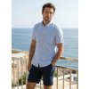 Elegantná pánska ľanová košeľa BUFFON jeans, ZVOĽTE VEĽKOSŤ OBLEČENIA 2XL Elegantná pánska ľanová košeľa BUFFON jeans, ZVOĽTE VEĽKOSŤ OBLEČENIA 2XL