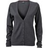 DAIBER JN 660 / Dámsky kardigán s výstrihom do V - anthracite melange XS DAIBER JN 660 / Dámsky kardigán s výstrihom do V - anthracite melange XS