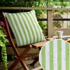 Eurofirany Záhradná nepremokavá obliečka na vankúšik GARDEN s pruhmi zelená Polyester 45x45 cm - možnosť úpravy rozmeru Eurofirany Záhradná nepremokavá obliečka na vankúšik GARDEN s pruhmi zelená Polyester 45x45 cm - možnosť úpravy rozmeru