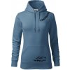 FOOTBALL nápis šikmo - Mikina dámská Cape s kapucí - L ( Denim ) FOOTBALL nápis šikmo - Mikina dámská Cape s kapucí - L ( Denim )