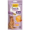 GimCat Snack Cream Duo kuracie a tekvica 6 x 15 g