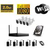 WiFi kamerový set s 4 WiFi IP Full HD kamerami - Bez HDD WiFi kamerový set s 4 WiFi IP Full HD kamerami - Bez HDD