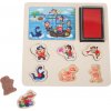Legler Drevené puzzle-pečiatky Piráti Legler Drevené puzzle-pečiatky Piráti