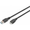 Assmann AK-300116-010-S USB 3.0, USB A M(plug)/microUSB B M(plug), 1m, černý Assmann AK-300116-010-S USB 3.0, USB A M(plug)/microUSB B M(plug), 1m, černý