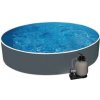 Bazén AZURO GRAPHIT 4,6 x 1,2 m + piesková filtrácia 6m3 / hod