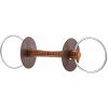 Zubadlo Beris s koženou tyčkou, krúžky 6 cm Veľkosť: 130 mm, Variant: Soft Zubadlo Beris s koženou tyčkou, krúžky 6 cm Veľkosť: 130 mm, Variant: Soft