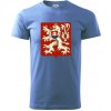 Znak ČSR - Československá republika (1948–1960) - Klasické pánske tričko vyššej gramáže - 2XL ( Svetlomodrá ) Znak ČSR - Československá republika (1948–1960) - Klasické pánske tričko vyššej gramáže - 2XL ( Svetlomodrá )