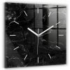 Sklenené hodiny s motívom Tichý Klasický Nástenné Čierne mramor 30x30 Sklenené hodiny s motívom Tichý Klasický Nástenné Čierne mramor 30x30