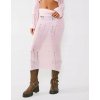 Prettylittlething rovná sukňa do pol lýtok