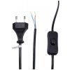 ReptiEye Flexo kábel s vypínačom 2m/2x0,75 čierna šnúra/PVC