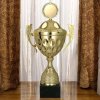 Pohár zlatý s ušami a vrchnákom 49 cm