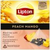 Lipton Black Peach Mango Pyramid 20 vrecúšok x1,7g Lipton Black Peach Mango Pyramid 20 vrecúšok x1,7g