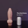 Erotixxx Toys The End Zone Warm Flesh 40% M prémiové silikónové dildo s Vac-U-Lock 23,5 x 4,4–6,7 cm