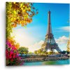 Sablio Obraz Paríž Eiffelova veža Flowers - 50x50 cm Sablio Obraz Paríž Eiffelova veža Flowers - 50x50 cm