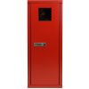 Kovová skrinka na hasiaci prístroj, PUSH zámok, červená Kovová skrinka na hasiaci prístroj, PUSH zámok, červená