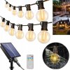 Záhradná svetelná girlanda 10M 12X LED žiarovka G40 Diaľkový Ovládač Tónovaná reťaz Záhradná svetelná girlanda 10M 12X LED žiarovka G40 Diaľkový Ovládač Tónovaná reťaz