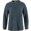 Fjällräven Övik Rib Sweater W, Farba NAVY, Veľkosť M Fjällräven Övik Rib Sweater W, Farba NAVY, Veľkosť M