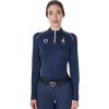 Tričko dámske Equestro X FISE s dlhým rukávom, navy Veľkosť: XS Tričko dámske Equestro X FISE s dlhým rukávom, navy Veľkosť: XS