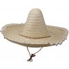 Mexický klobúk cm s pomponem prírodný