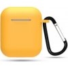 Silikónové puzdro pre Airpods 1 a 2 s karabínou - Žltá Silikónové puzdro pre Airpods 1 a 2 s karabínou - Žltá