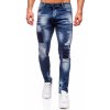 Tmavomodré pánske slim fit rifľové nohavice Bolf MP0113BS Tmavomodré pánske slim fit rifľové nohavice Bolf MP0113BS