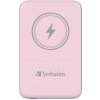VERBATIM Powerbanka Charge 'n' Go, Magnetická, 10000 mAh, USB-C, Ružová VERBATIM Powerbanka Charge 'n' Go, Magnetická, 10000 mAh, USB-C, Ružová