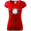 Baseball lopta v triku - Dámske tričko Pure - S ( Červená ) Baseball lopta v triku - Dámske tričko Pure - S ( Červená )