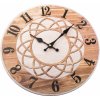 Nástenné hodiny Mandala 34 cm, prírodná Nástenné hodiny Mandala 34 cm, prírodná