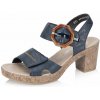 Dámske sandále RIEKER 66876-14 modrá S5 40 Dámske sandále RIEKER 66876-14 modrá S5 40