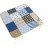 Bellatex Adela hladký Patchwork modrá, 40 x 40 cm