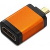 Redukcia OEM HDMI Typ A samice - micro HDMI Typ D samec oranžová Redukcia OEM HDMI Typ A samice - micro HDMI Typ D samec oranžová