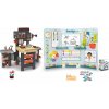 Set pracovný stôl trojkrídlový a škola s triedou Black&Decker Mega Center Smoby pre škôlkárov s abecedou Set pracovný stôl trojkrídlový a škola s triedou Black&Decker Mega Center Smoby pre škôlkárov s abecedou