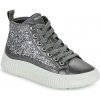 Geox Členkové tenisky J LAQUINNY GIRL Strieborná Geox Členkové tenisky J LAQUINNY GIRL Strieborná