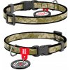 WAUDOG Nylon Obojok pre mačky s QR príveskom Military 20-30 cm WAUDOG Nylon Obojok pre mačky s QR príveskom Military 20-30 cm