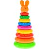 Teddies skladačka pyramída s krúžkami plast 28 cm v sieťke Teddies skladačka pyramída s krúžkami plast 28 cm v sieťke