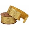 Stuha textilní metalická 4cm x 4,6m 2-ZLATÁ Stuha textilní metalická 4cm x 4,6m 2-ZLATÁ